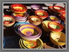 3.1 Market stall, Provencal pottery, Nyons 